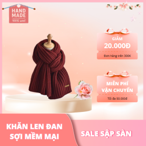 khăn len màu đỏ