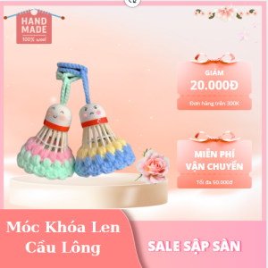 Móc Khóa Len Cầu Lông Handmade