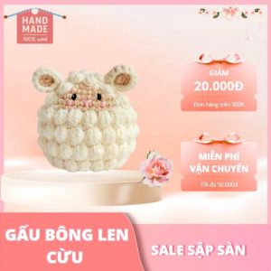 Gấu bông cừu len