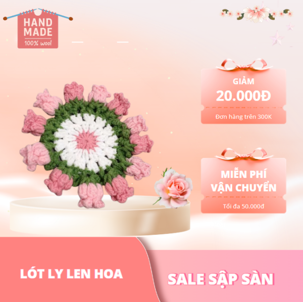 Lót ly len hoa tulip