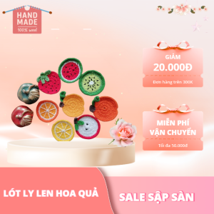 Lót ly len hoa quả