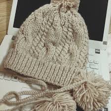 Mũ len vặn thừng (cable knit)