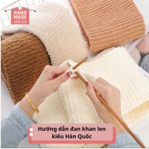 Đan khăn len kiểu hàn quốc